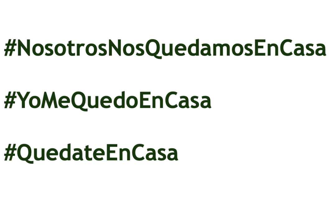 Nosotros nos quedamos en casa