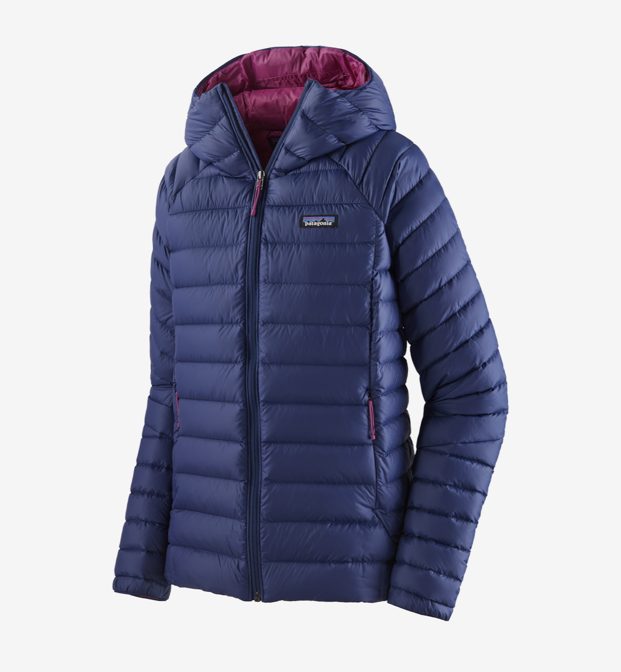 Patagonia Down Sweater Hoody Woman Blue